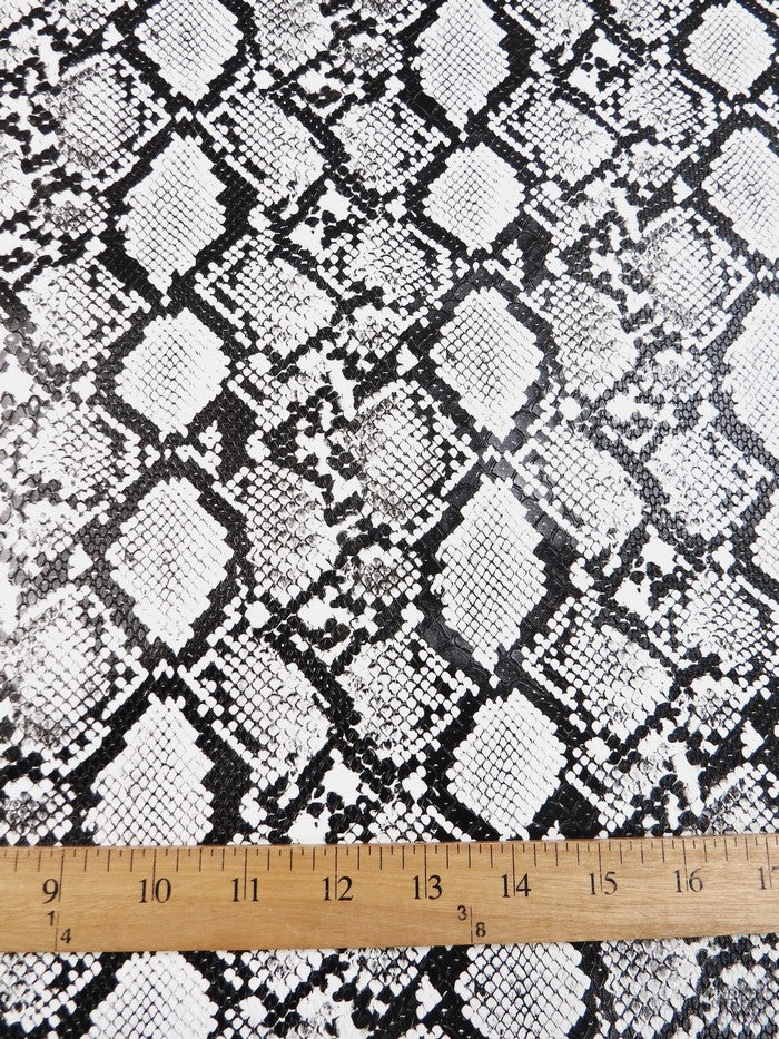 Blood Red / Calico Python Snake Vinyl Fabric - Image 4