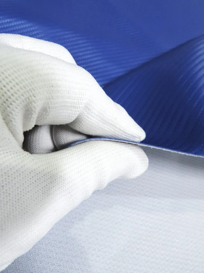 Classic White Carbon Fiber Marine Vinyl Fabric - Image 6