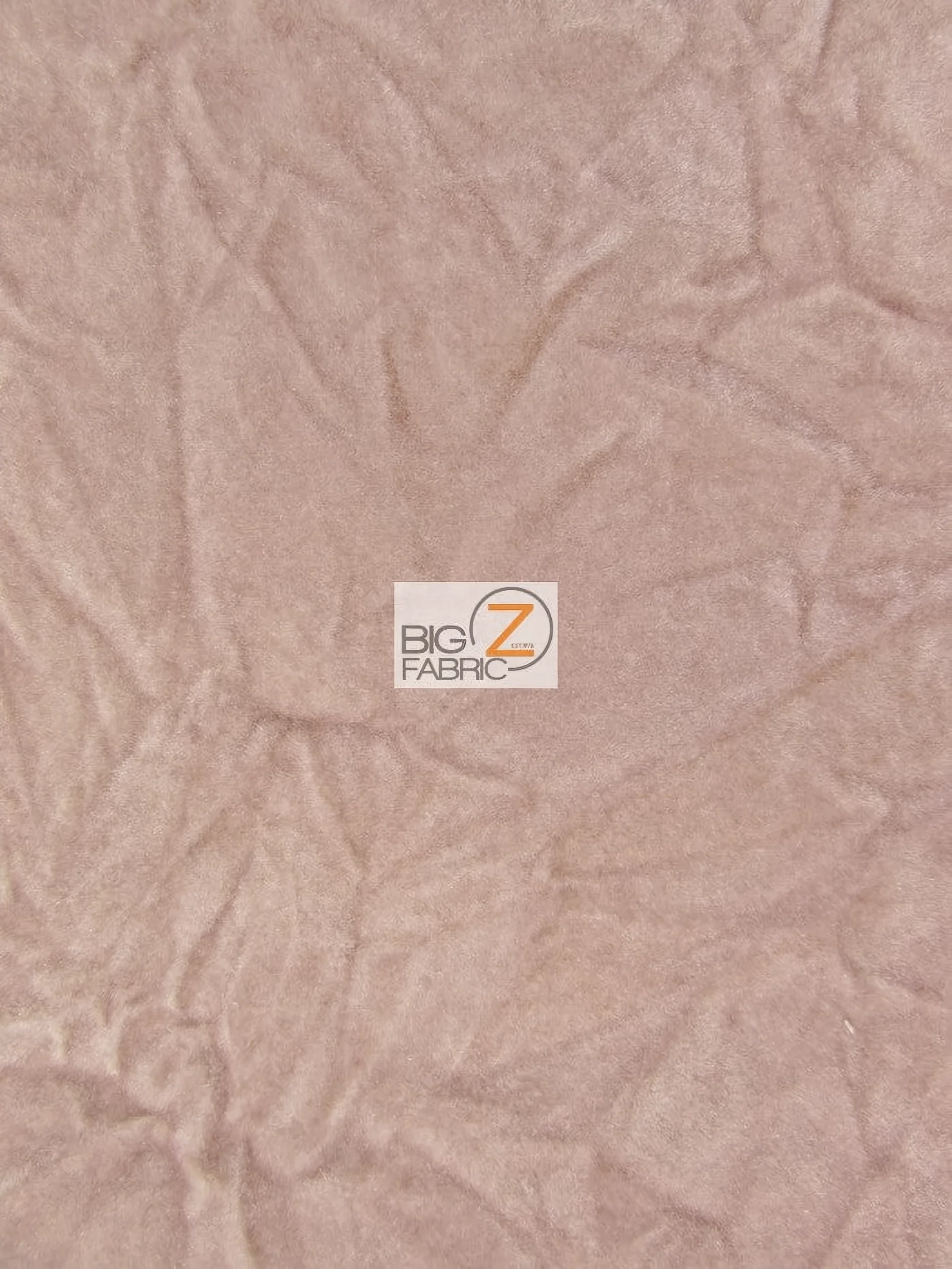 Crushed Flocking Upholstery Velvet Fabric / Rose / 50 Yard Roll