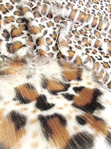 Lynx Cat Animal Short Pile Coat Costume Faux Fur Fabric / Sold By The Yard - Image 21