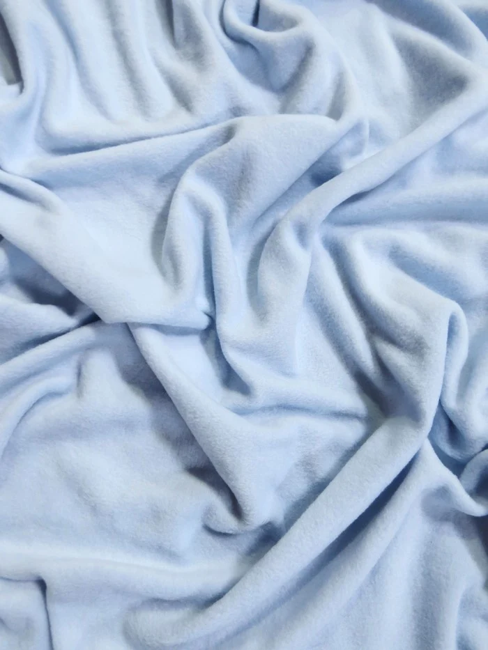 Fleece Fabric Solid / Sky Blue (Second Quality Goods)