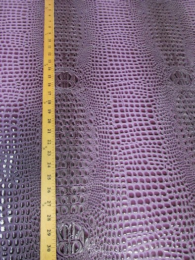 Reptile Yellow Florida Gator 3D Embossed Vinyl Fabric - Image 5