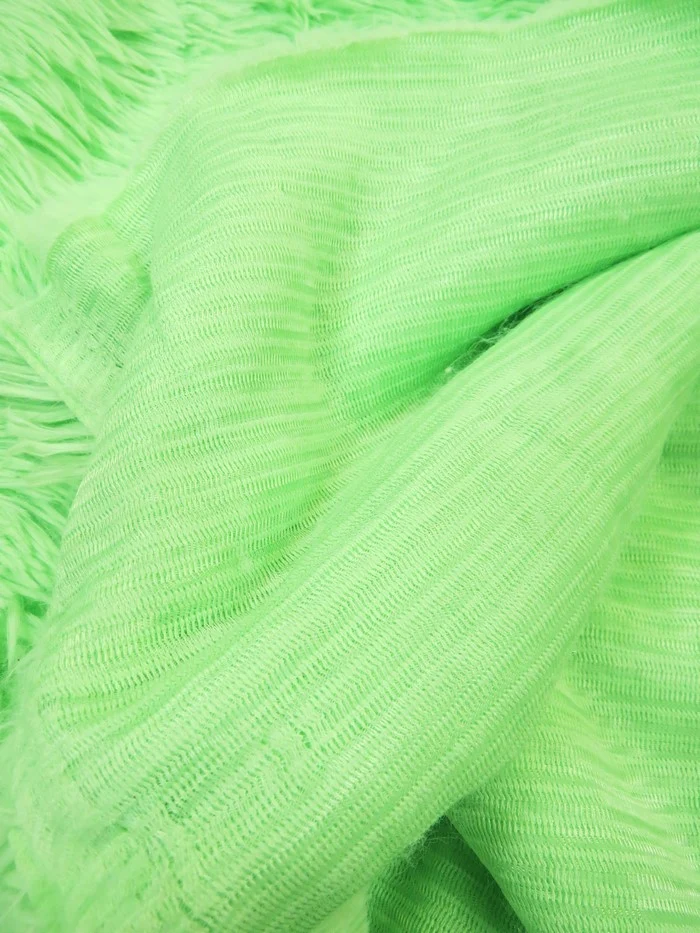 Joann Deadstock Baby Monster Costume Faux Fur - Kelly Green - Image 4