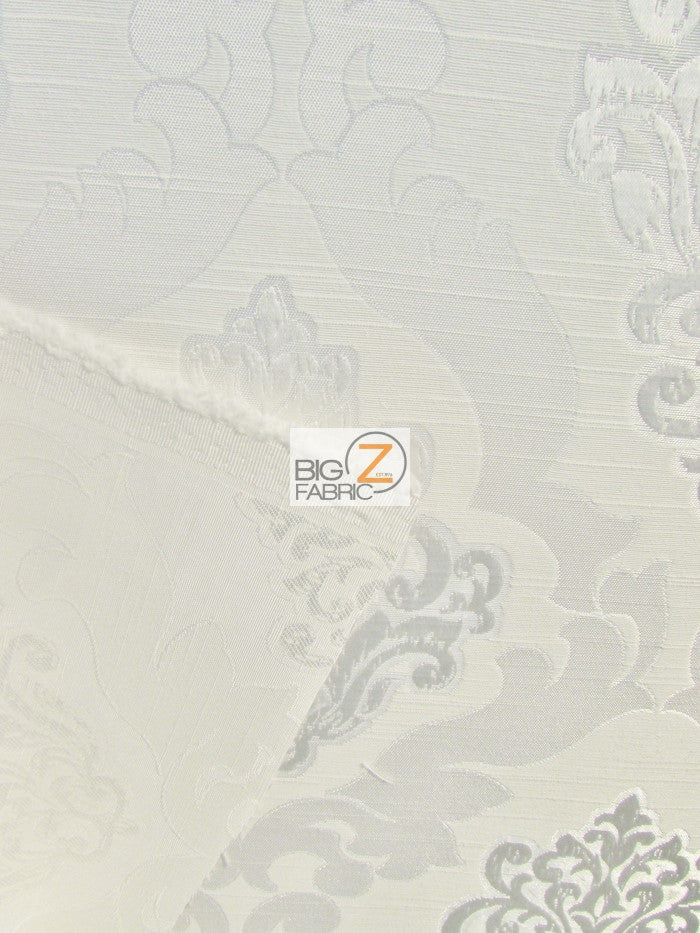 Medieval 2 Tone Damask Upholstery Fabric / Artic / Sold By The Yard - Image 3
