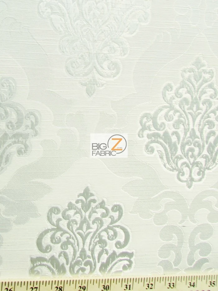 Medieval 2 Tone Damask Upholstery Fabric / Midnight / Sold By The Yard - Image 2