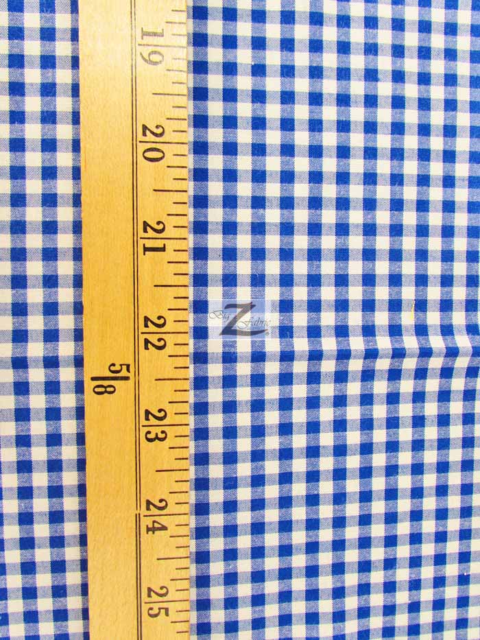 Mini Checkered Gingham Poly Cotton Printed Fabric / Burgundy / 50 Yard Bolt - Image 2