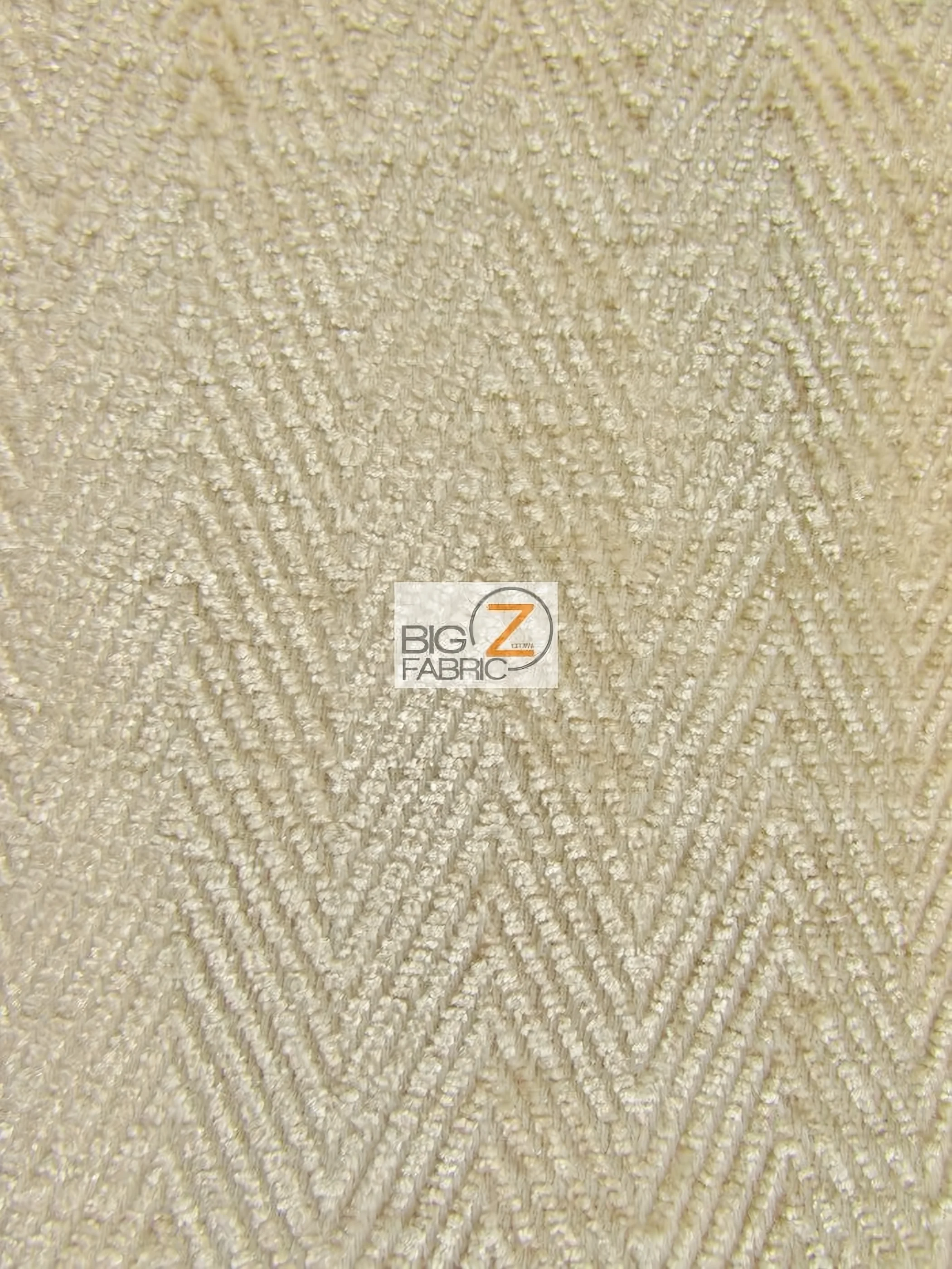 Mini Chevron Upholstery Fabric / Bone / Sold By The Yard