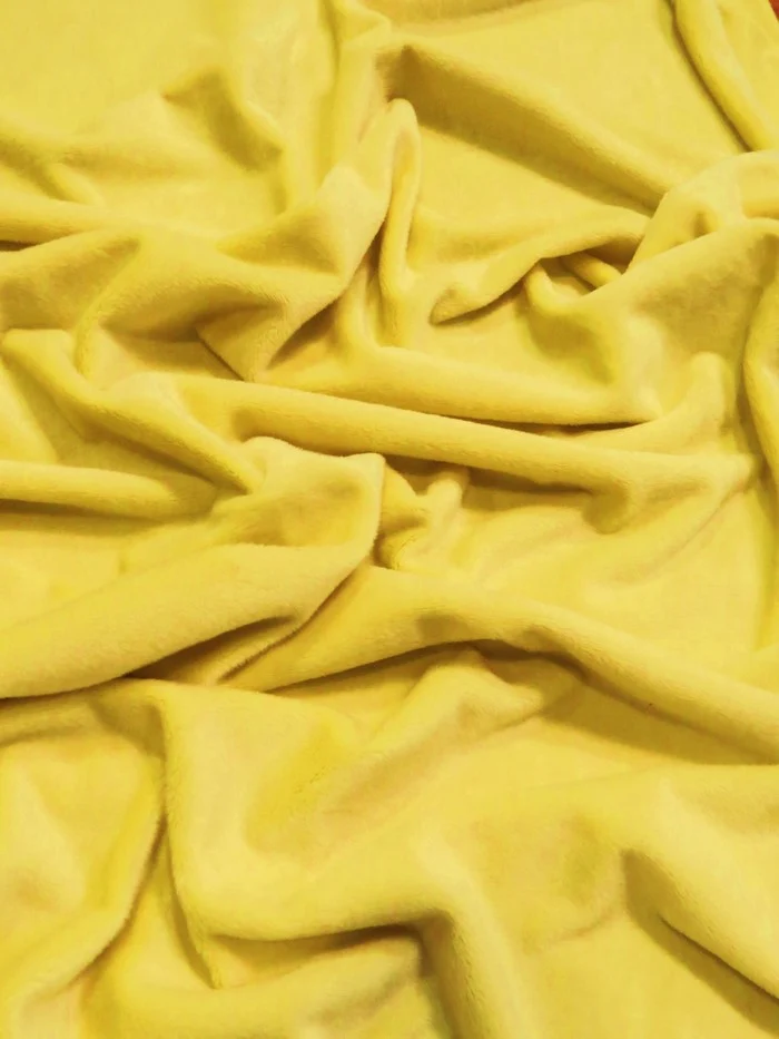 Yellow Minky Solid Baby Soft Fabric
