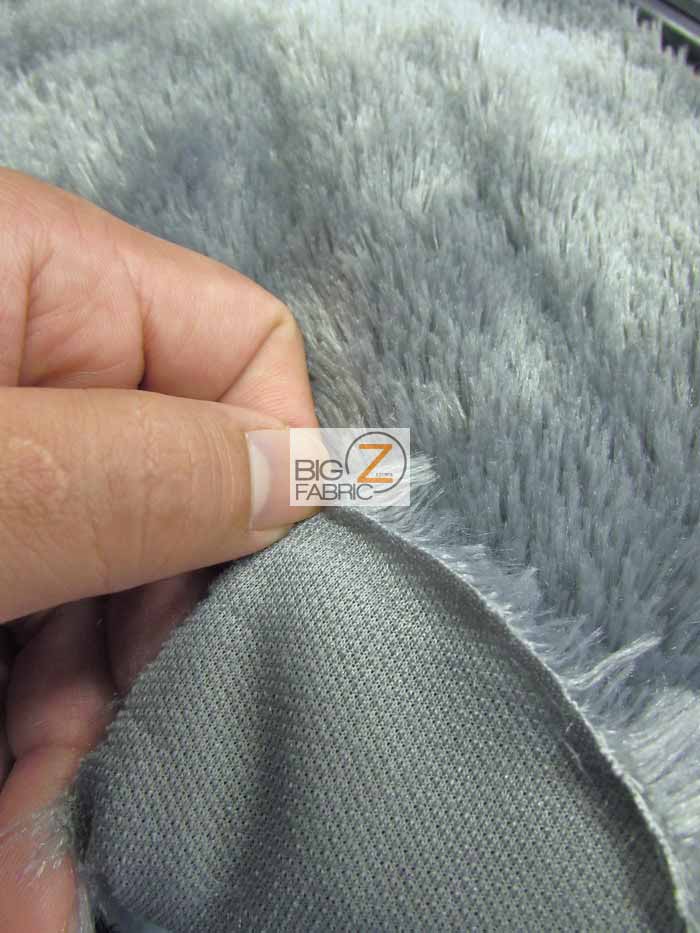 White Minky Shaggy Baby Soft Fabric / Sold By The Yard - Image 4