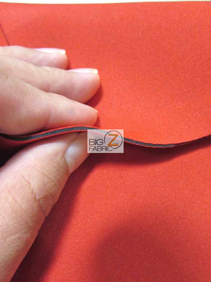Neoprene Bonded Sponge Waterproof Wetsuit Fabric / 1mm Red / Sold By The Foot - Image 2