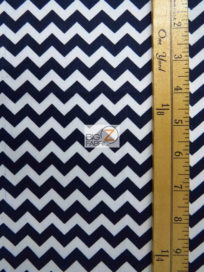 Poly Cotton Fabric .4" Zig Zag Chevron / Pink/White / 50 Yard Bolt - Image 2