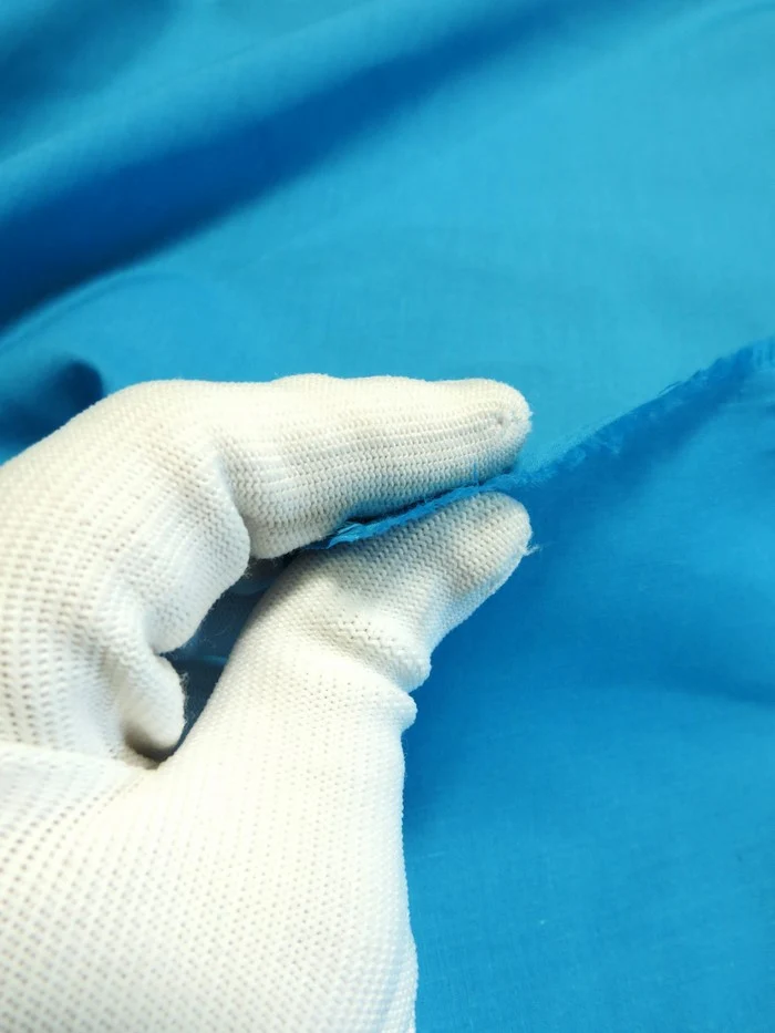 Poly Cotton Solid Fabric / Baby Blue / 30 Yard Bolt - Image 2