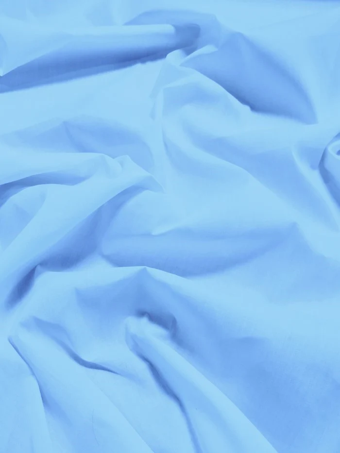 Poly Cotton Solid Fabric / Baby Blue / 30 Yard Bolt