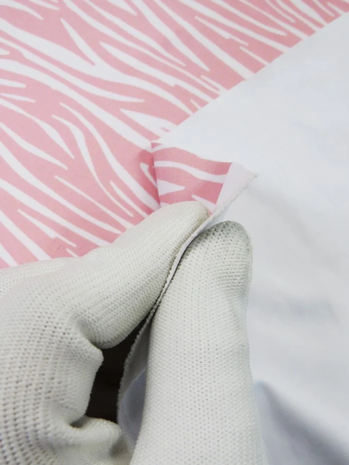 Printed Spandex Fabric – Zebra Pink - Image 2