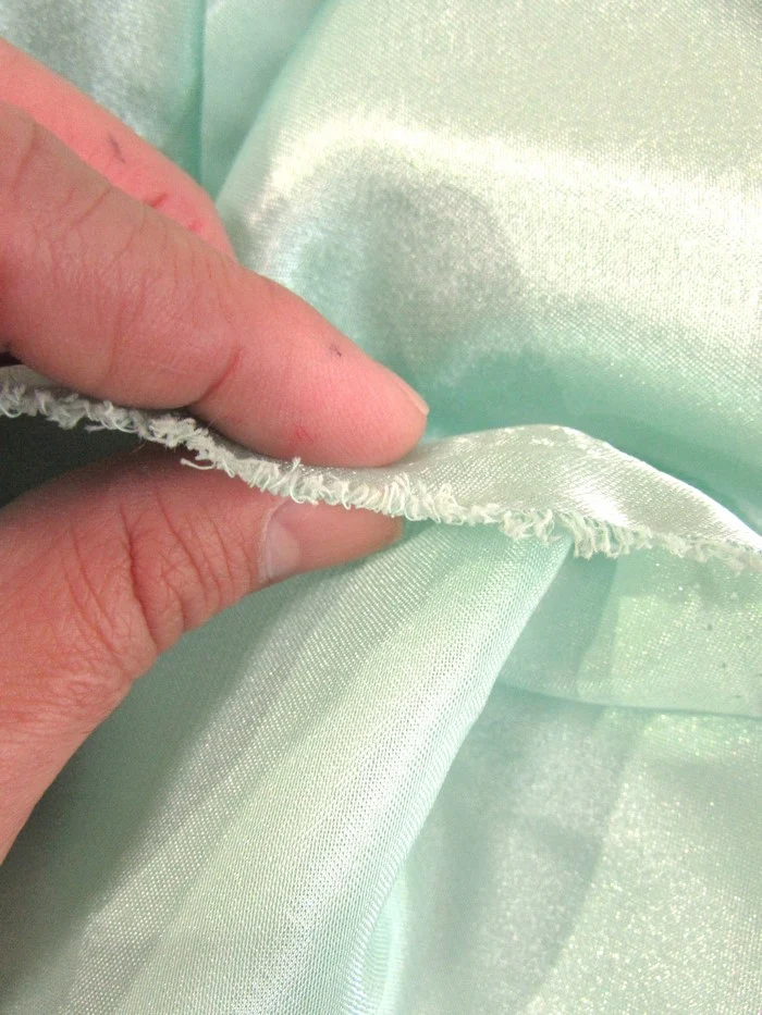 Solid Crepe Back Satin Fabric / Blue / Sold By The Yard - Image 3