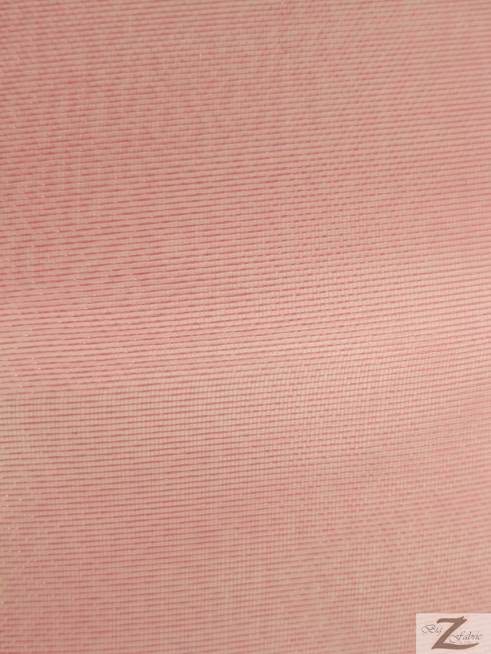 Solid Crystal Organza Fabric - 100 Yard Bolt - Coral