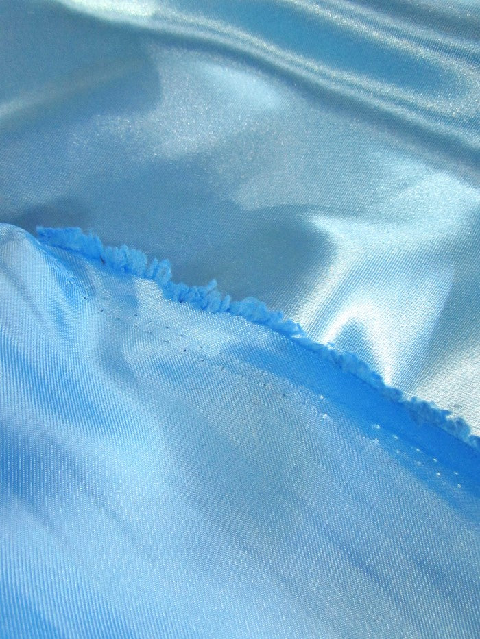 Solid Medium Weight Shiny Satin Fabric / Royal Blue - Image 4