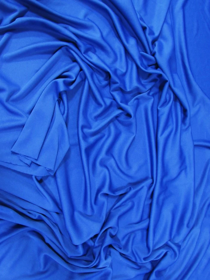 Solid Polyester Interlock Knit Fabric  / Taupe / Sold By The Yard - Image 2
