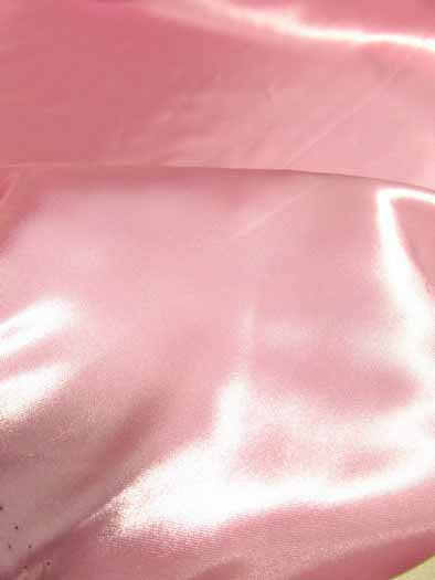 Solid Shiny Bridal Satin Fabric / Fuchsia / Sold By The Yard - Image 2