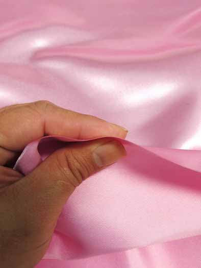 Solid Shiny Bridal Satin Fabric / Mint / Sold By The Yard - Image 3