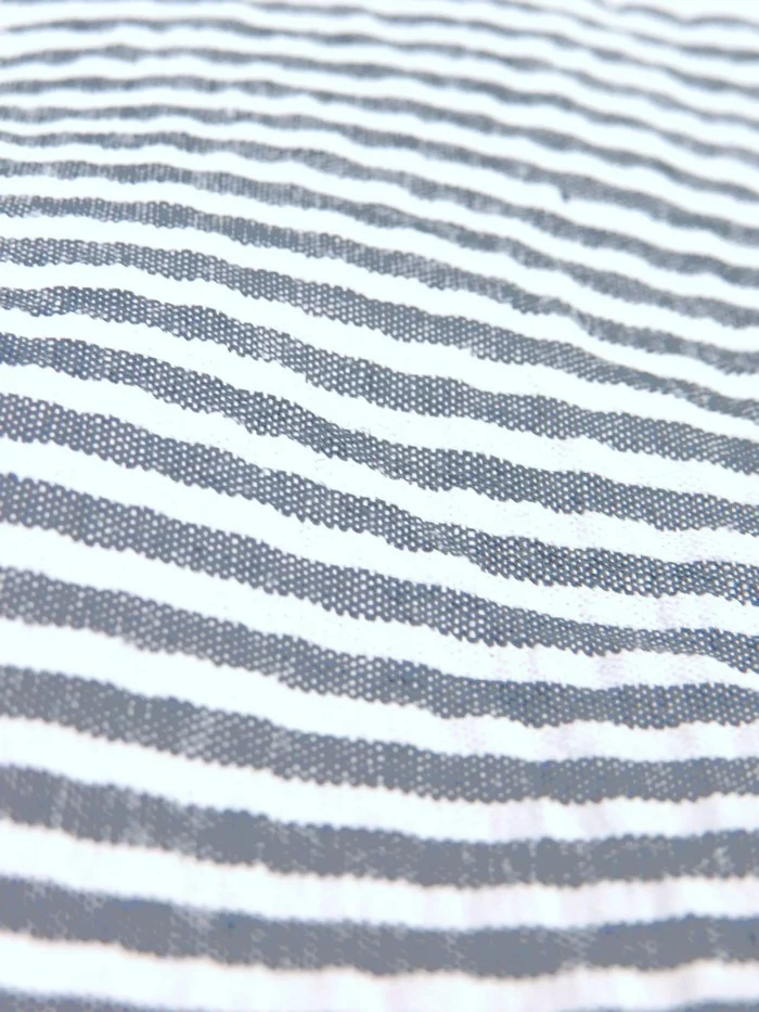 Striped 1/8th" Seersucker Cotton Fabric - Image 3
