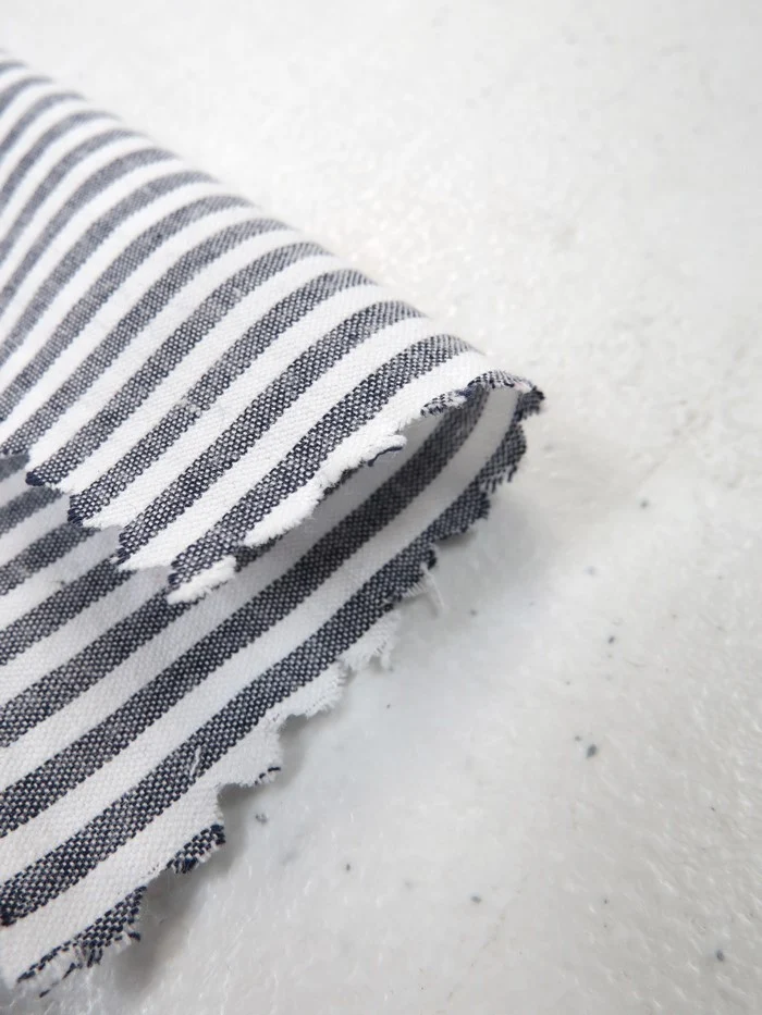 Striped 1/8th" Seersucker Cotton Fabric - Image 4