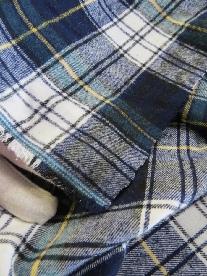 Tartan Plaid Uniform Apparel Flannel Fabric / Buffalo Black / 30 Yard Roll - Image 4