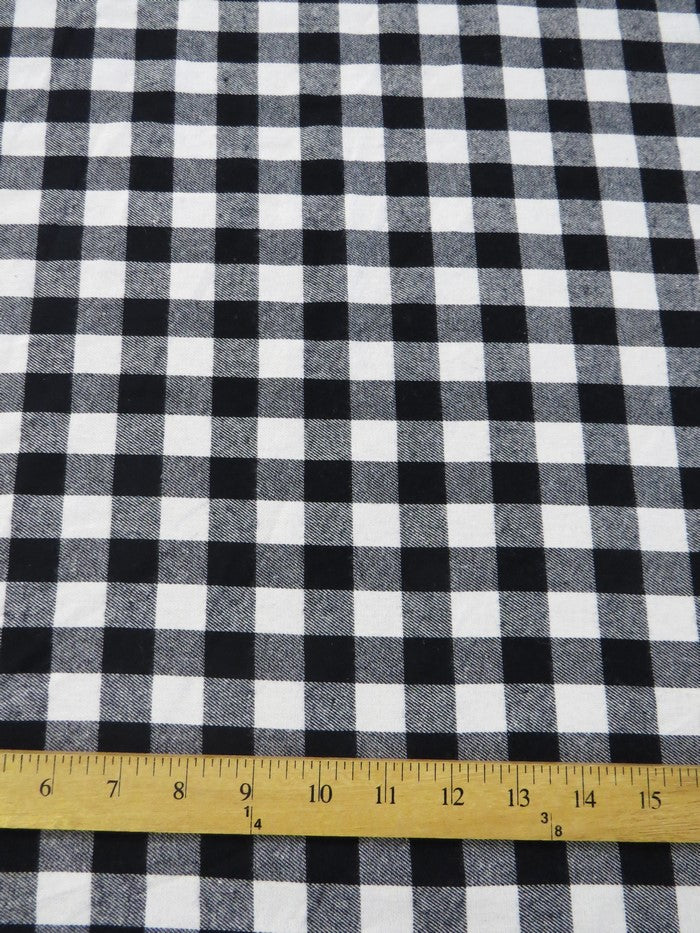Tartan Plaid Uniform Apparel Flannel Fabric / Buffalo Black - Image 3
