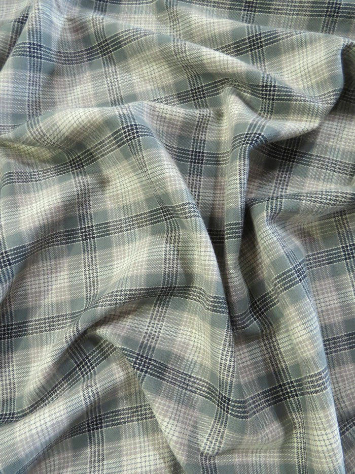 Tartan Plaid Uniform Apparel Flannel Fabric / Olive/Khaki - Image 2