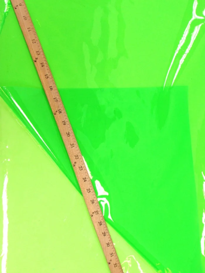 Peach (12 Gauge) Tinted Plastic Vinyl Fabric / Sold By The Yard - Image 4