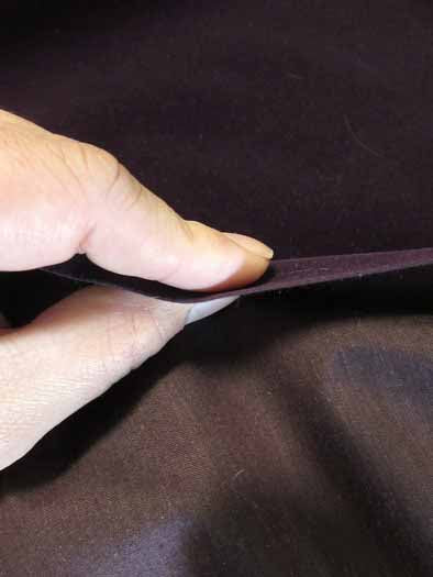 Upholstery Grade Solid Flocking Velvet Fabric / Dark Purple / Sold By The Yard - Image 3
