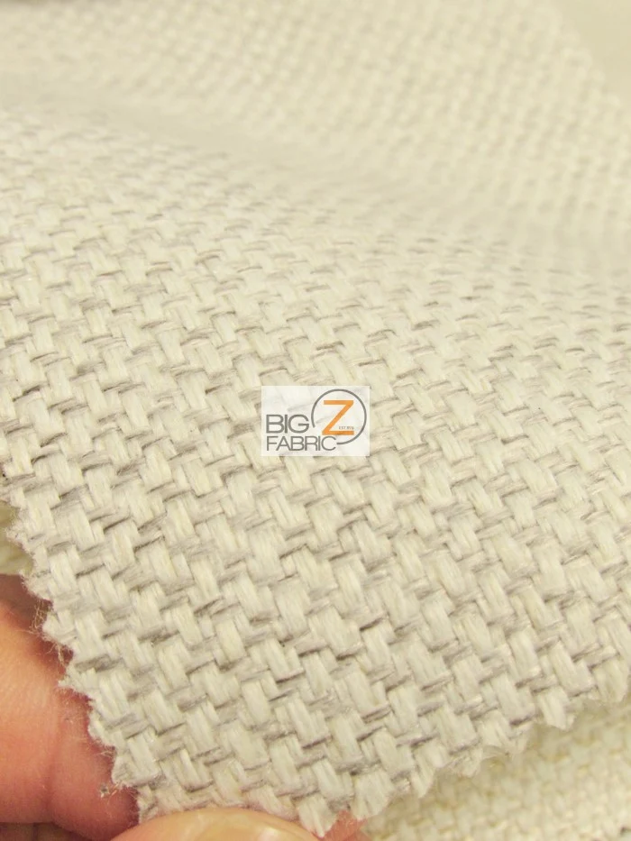 Vintage Lattice Textured Upholstery Fabric / Ocean / Sold By The Yard - Image 3