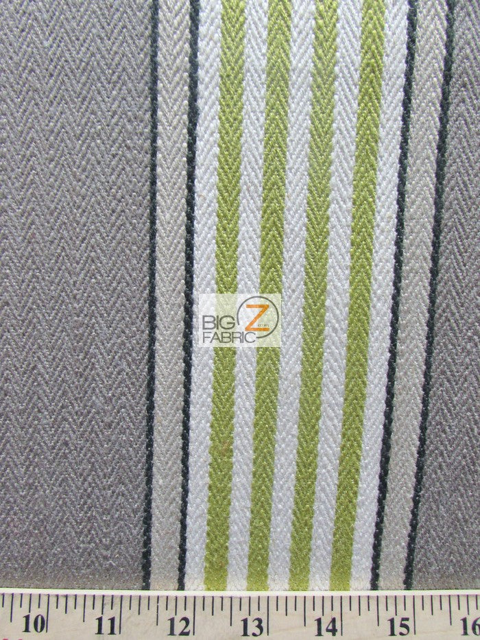 Viscose Pennington Stripe Upholstery Fabric / Charcoal / Sold By The Yard - Image 2